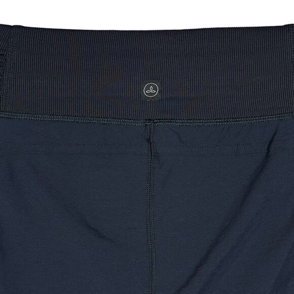 PrAna X-Large Koen Capris Pants Lightweight Shirring Hi-Rise Stretch Pockets - Picture 6 of 9